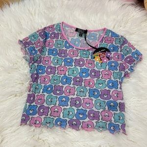Dolls Kill X Care Bears Mesh Crop Top